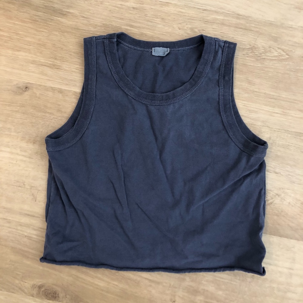 Brandy Melville Navy Blue Connor Tank